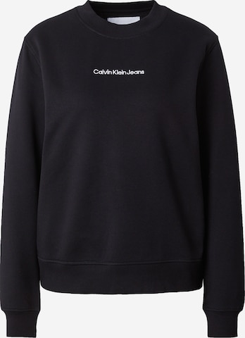 Sweat-shirt 'INSTITUTIONAL' Calvin Klein Jeans en noir : devant