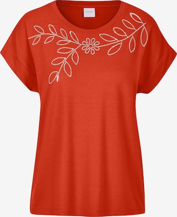 T-shirt MADELEINE en rouge : devant