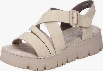 RiekerSandale - bež boja: prednji dio