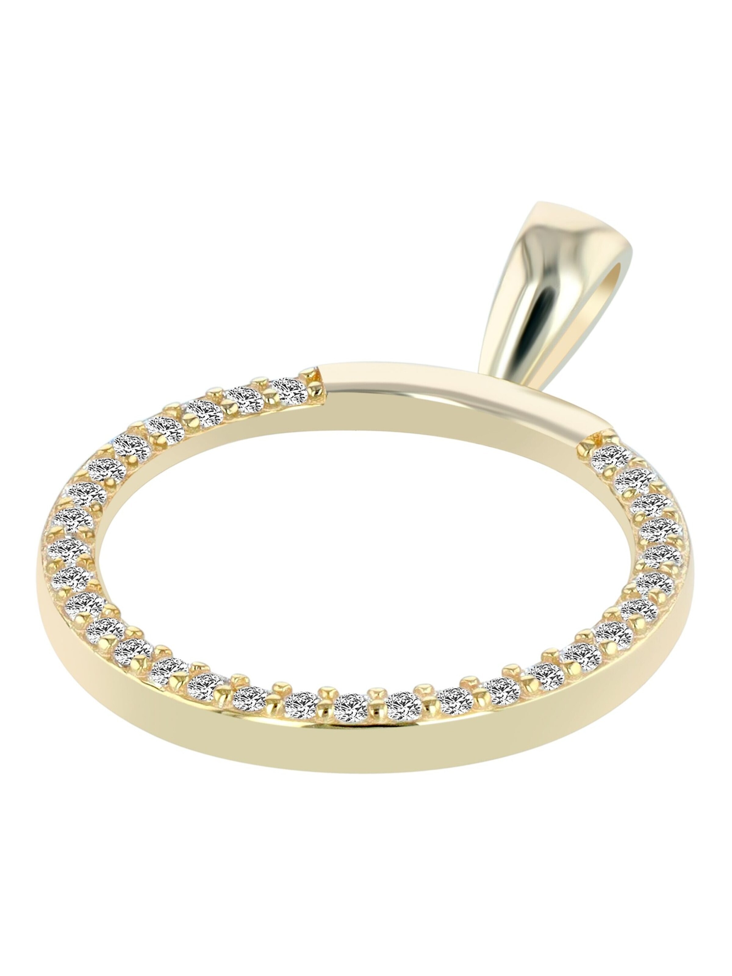 Akzent Pendant '"Lupita" aus 925 Sterlingsilber, rhodiniert, langlebig' in Gold