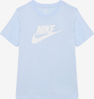 122-128 dydžio Marškinėliai 'FUTURA HBR' iš Nike Sportswear, spalva – šviesiai mėlyna / balta, Prekių apžvalga