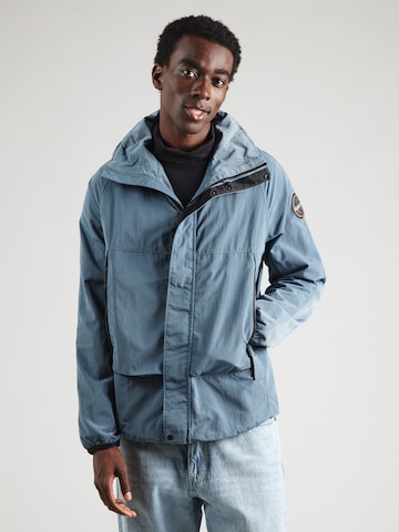 NAPAPIJRI Φθινοπωρινό και ανοιξιάτικο μπουφάν 'A-BISENZIO' σε γκρι: μπροστά