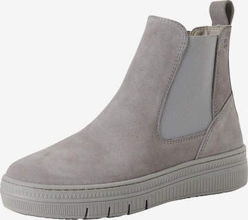 Tamaris Chelsea boots in Grey: front