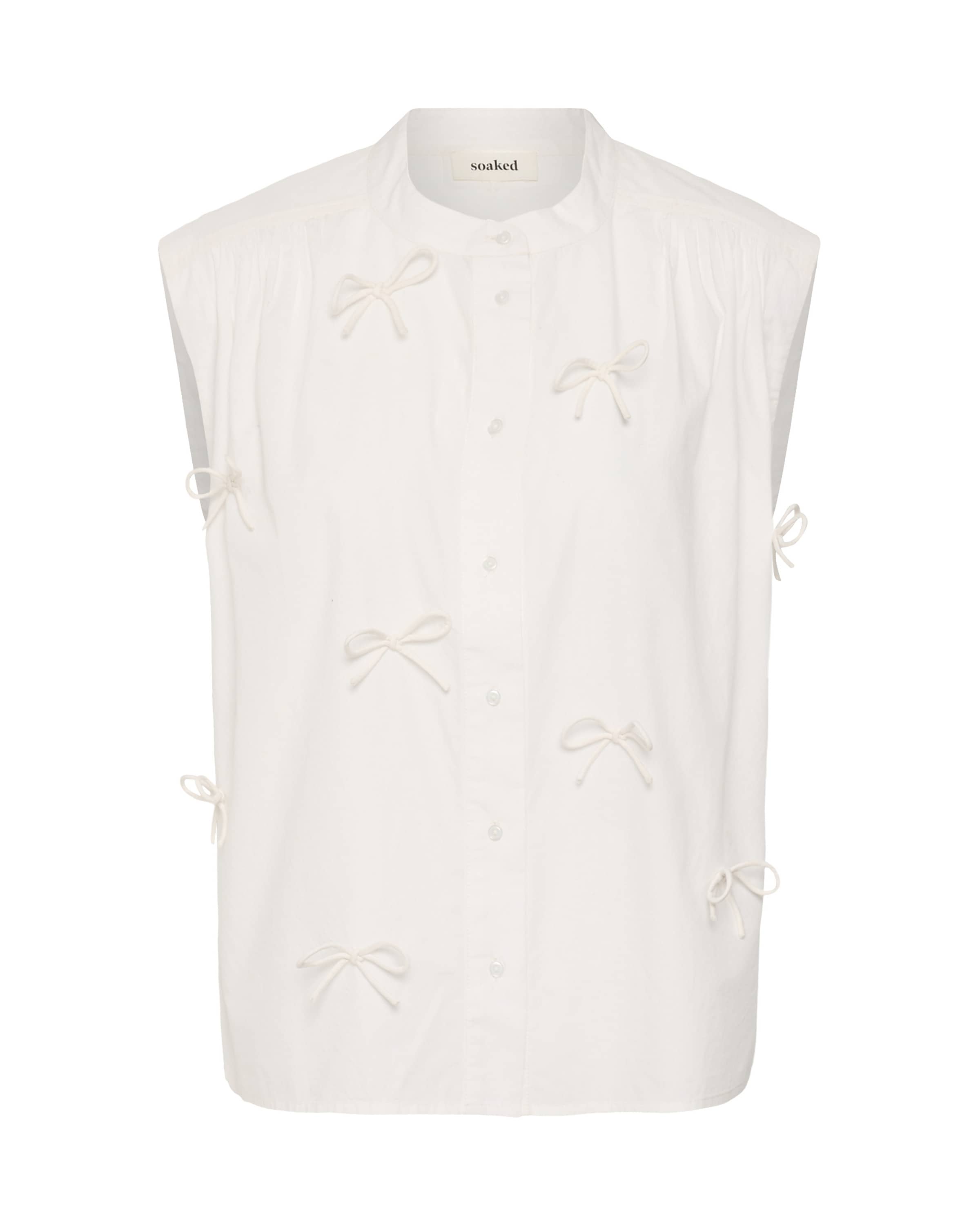 SOAKED IN LUXURY - Blusa 'SLJoa Blanca' em branco: frente