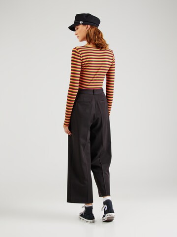 King Louie Loose fit Trousers with creases 'Frederica' in Black