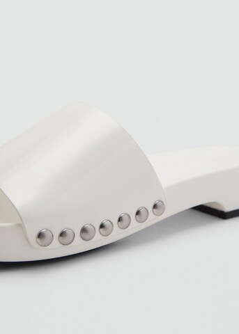 MANGO Pantolette 'Lula' in Weiß