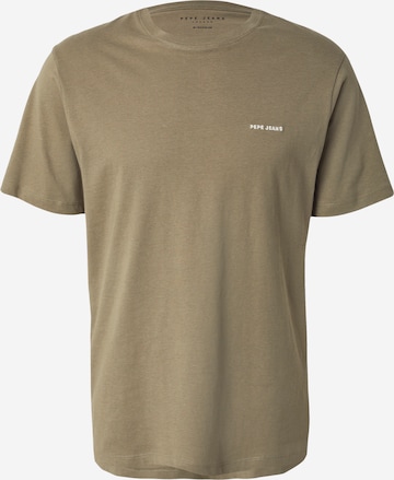 Pepe Jeans Тениска в зелено: отпред