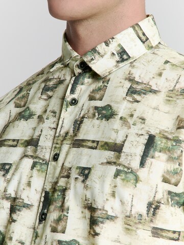 No Excess Regular fit Button Up Shirt in Green