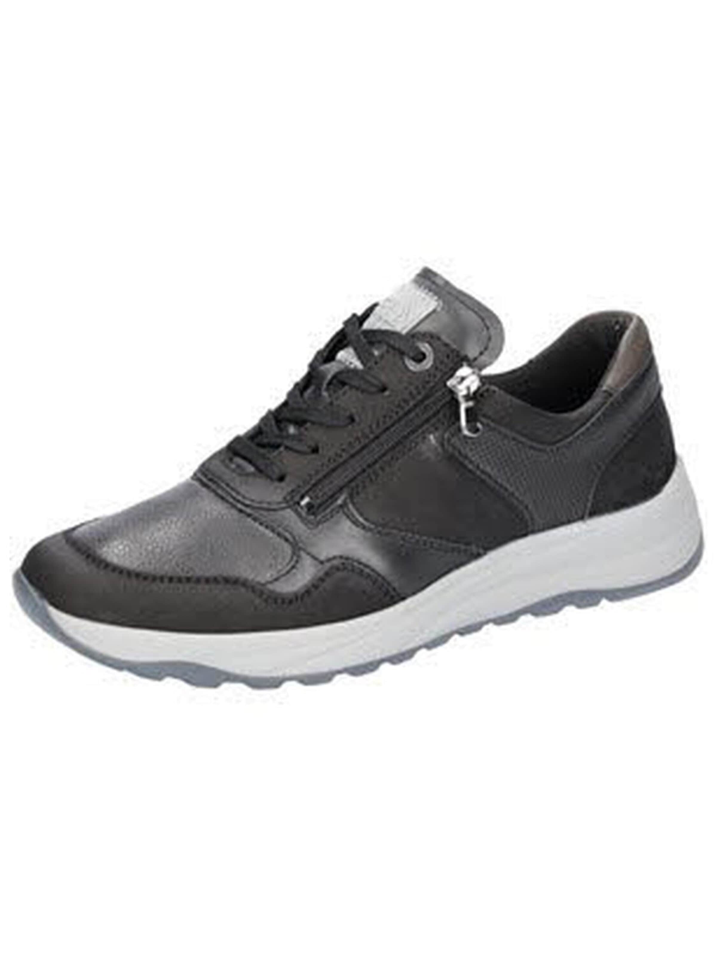 Scarpa stringata 'Sneaker Low Herren 662K01-501 991 Echtleder in grau' di WALDLÄUFER in grigio: frontale