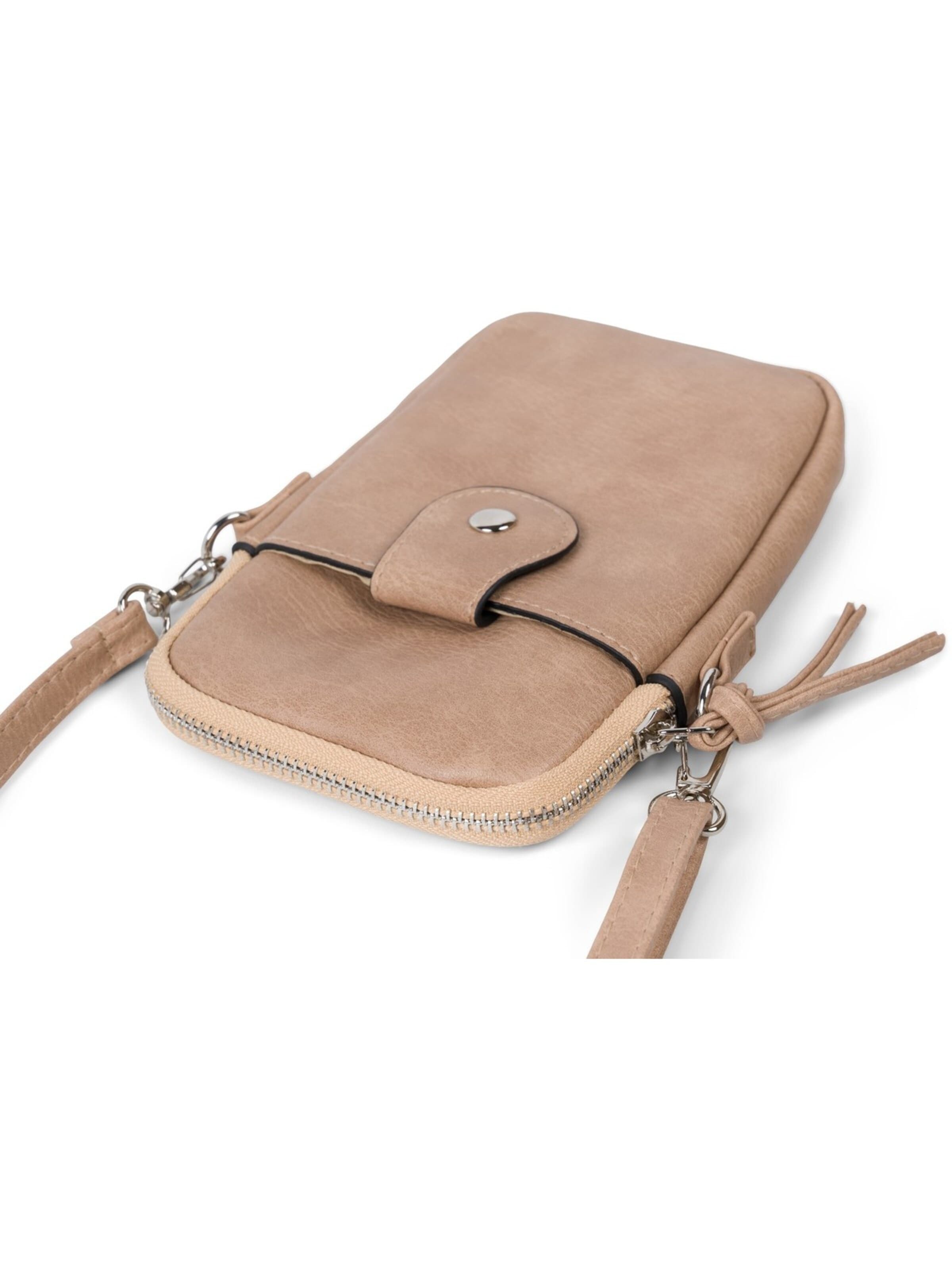 styleBREAKER Umhängetasche 'Mini Umhängetasche Uni'‌‌‌ in Beige