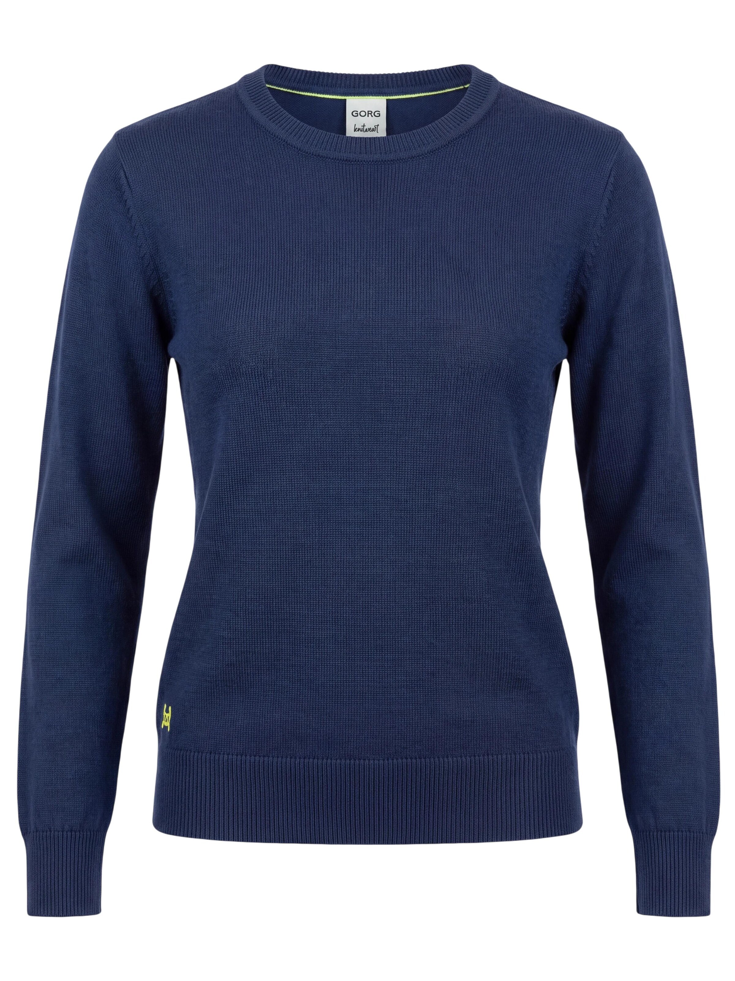 GORG Pullover 'Damen Rundhals-Pullover'‌‌‌‌‌‌‌‌ in Blau: Vorderseite