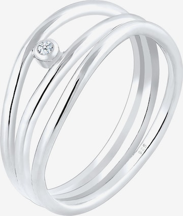 Elli DIAMONDS Ring 'Geo' in Silber: predná strana