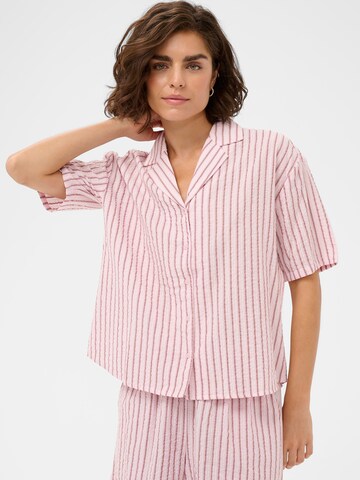 Kaffe Blouse in Roze: voorkant