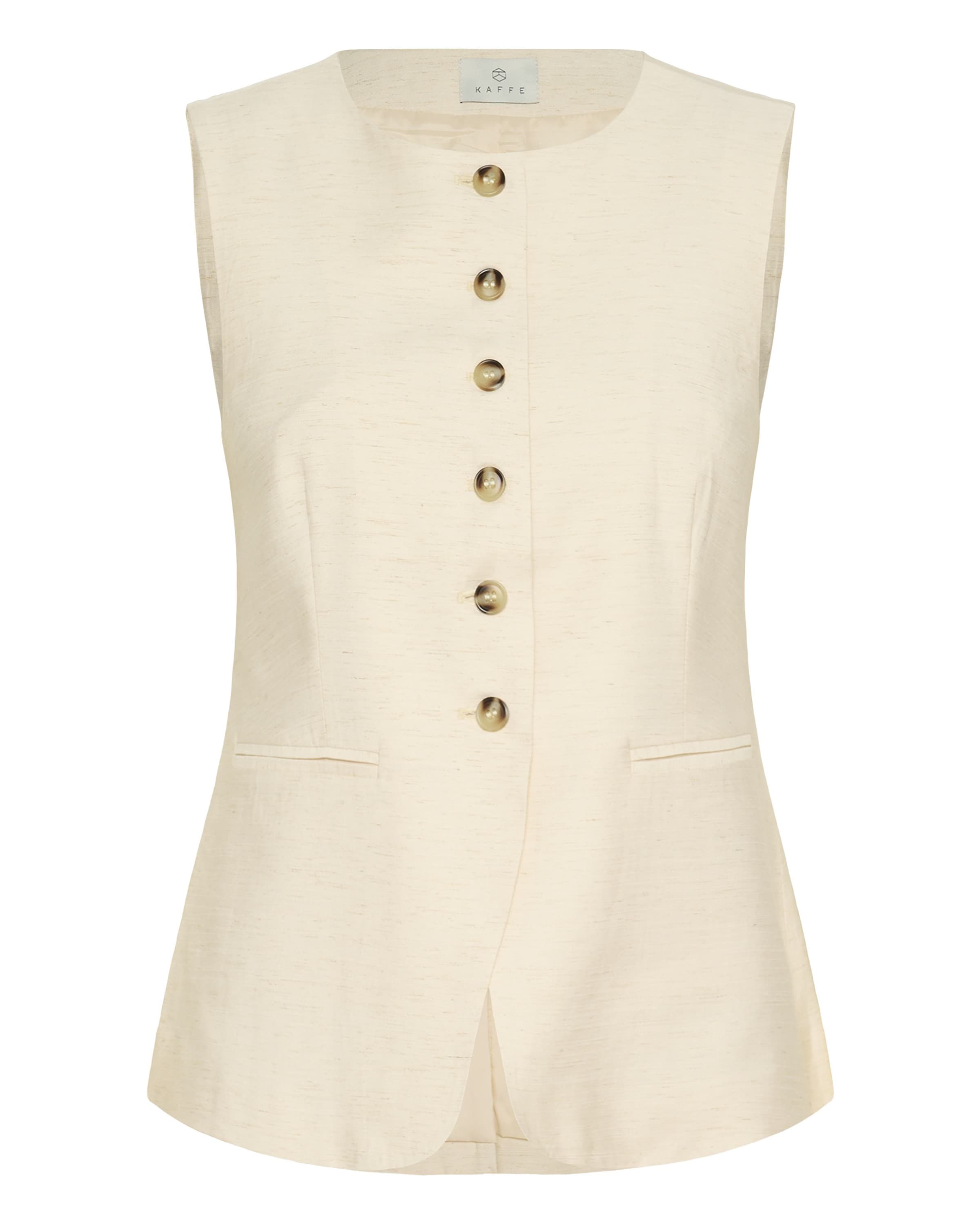 Kaffe Vest 'KAannetta' in Beige: front