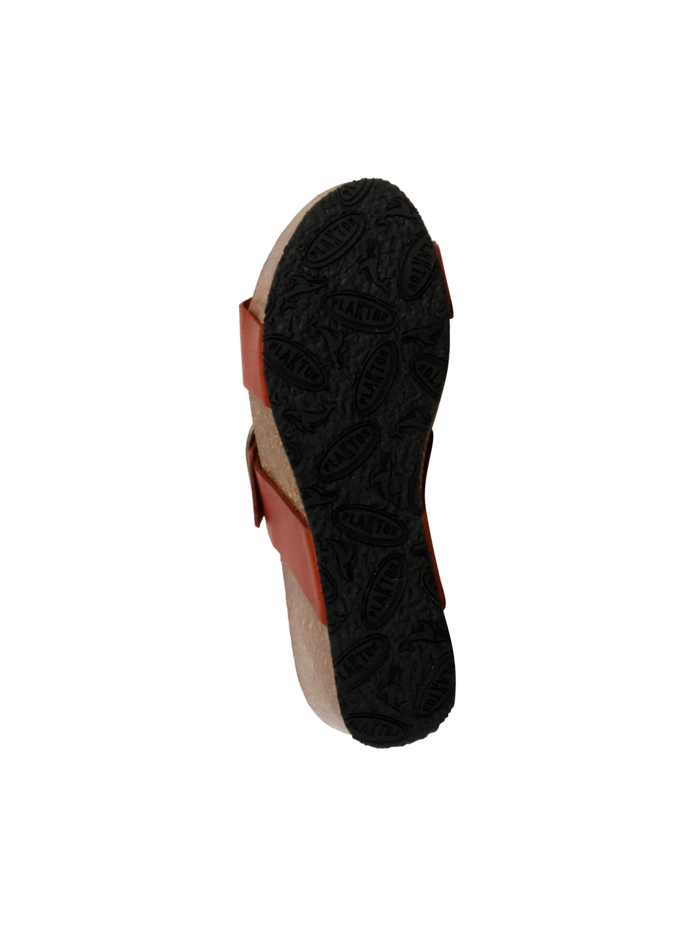 Mule 'So Rock Keilabsatz-Pantoletten aus Leder' Plakton en marron