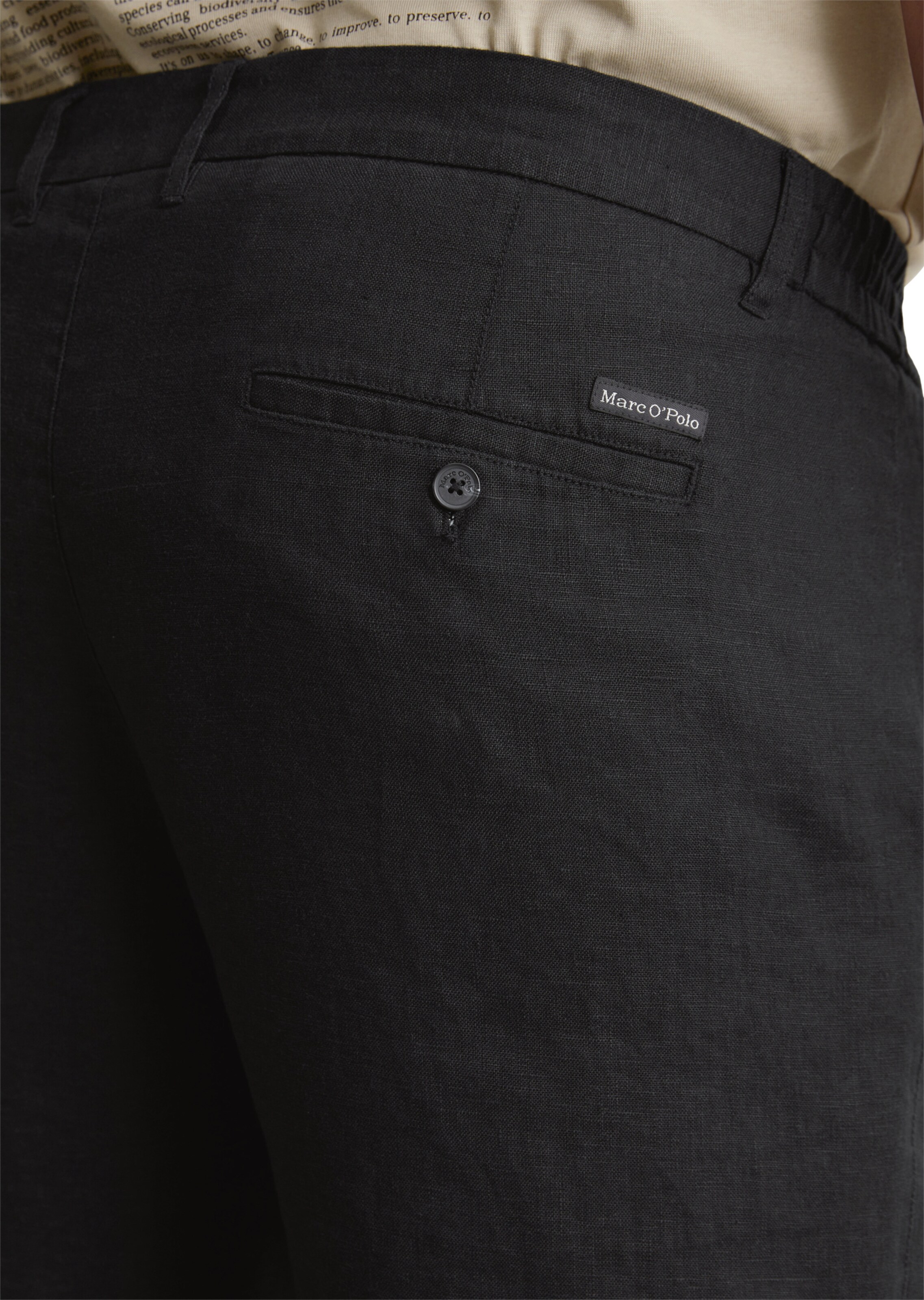 Marc O'Polo Regular Pants 'Reso' in Black