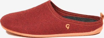 Gottstein Muiltjes 'Wool Slide-In' in Rood: voorkant