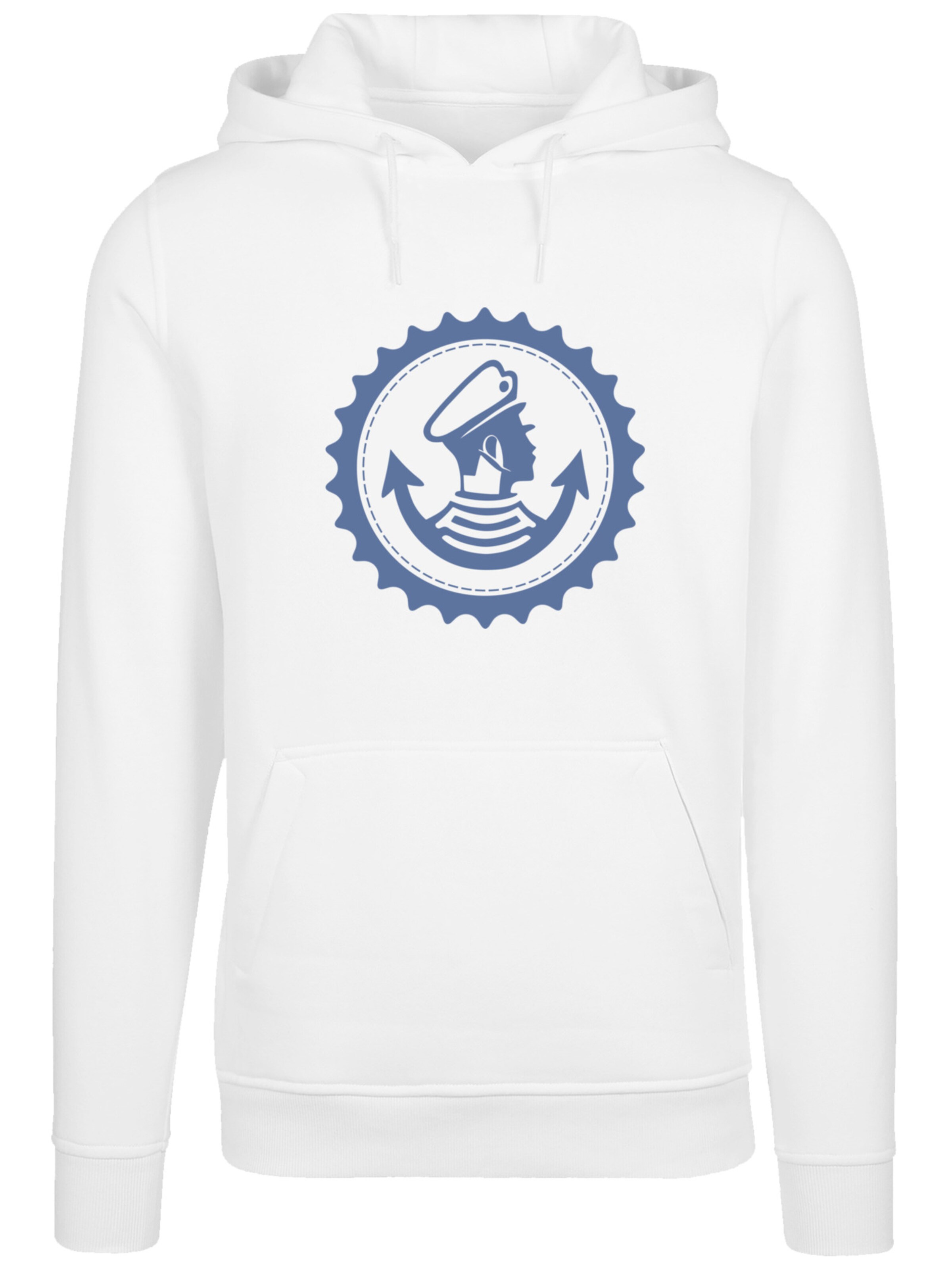 F4NT4STIC Sweatshirt 'Knut und Jan Hamburg' in Wit: voorkant