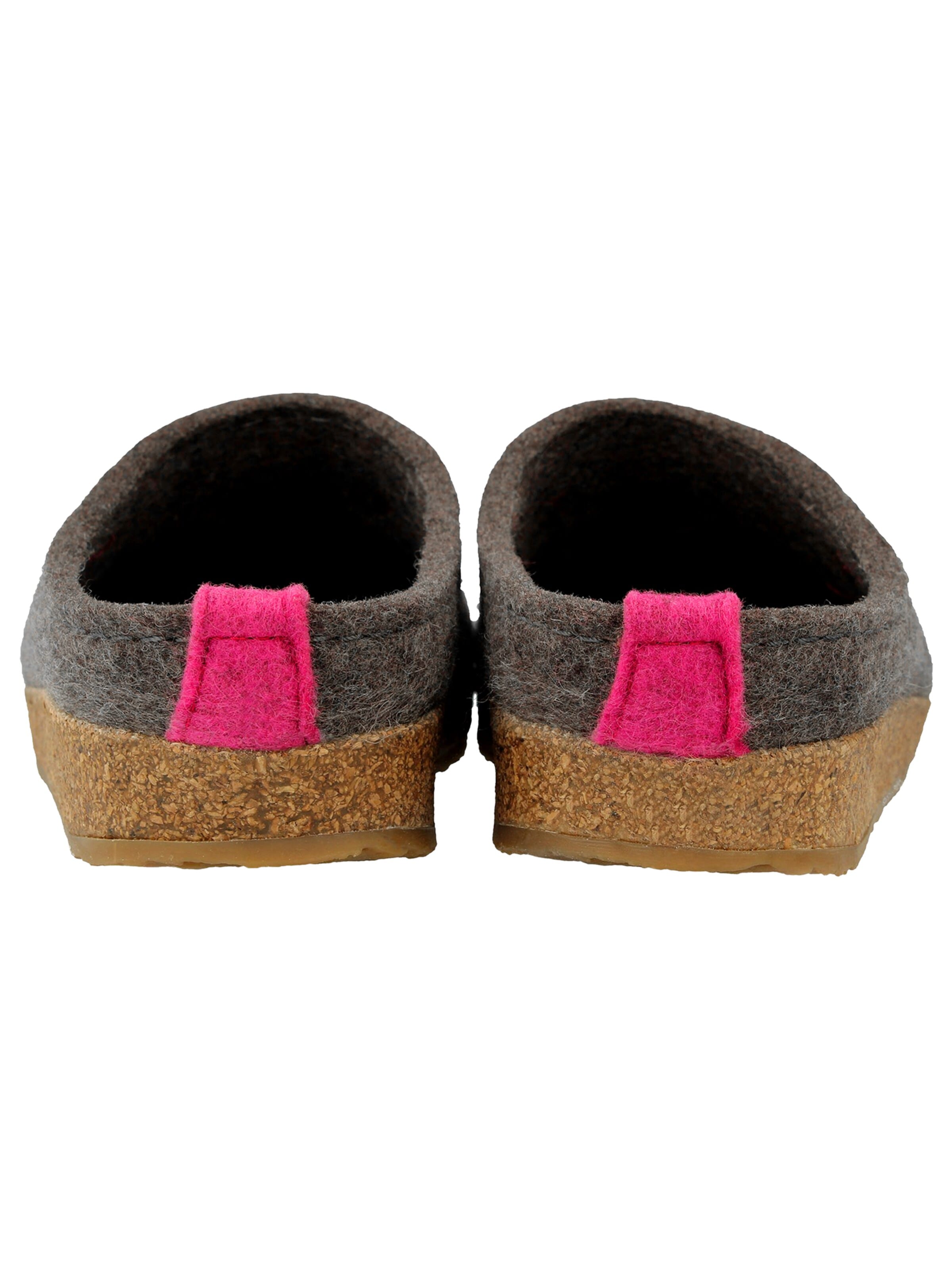 HAFLINGER Slippers 'Grizzly Cuoricini' in Grey