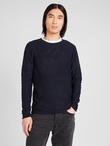 JACK & JONES Sweater in Blue: front