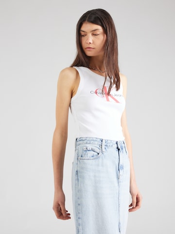 Robe Calvin Klein Jeans en blanc : devant