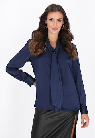 faina Blouse in Blue: front