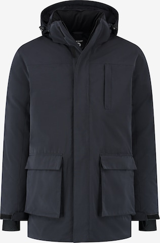 Travelin Winterparka 'Rasmus' in Blauw: voorkant