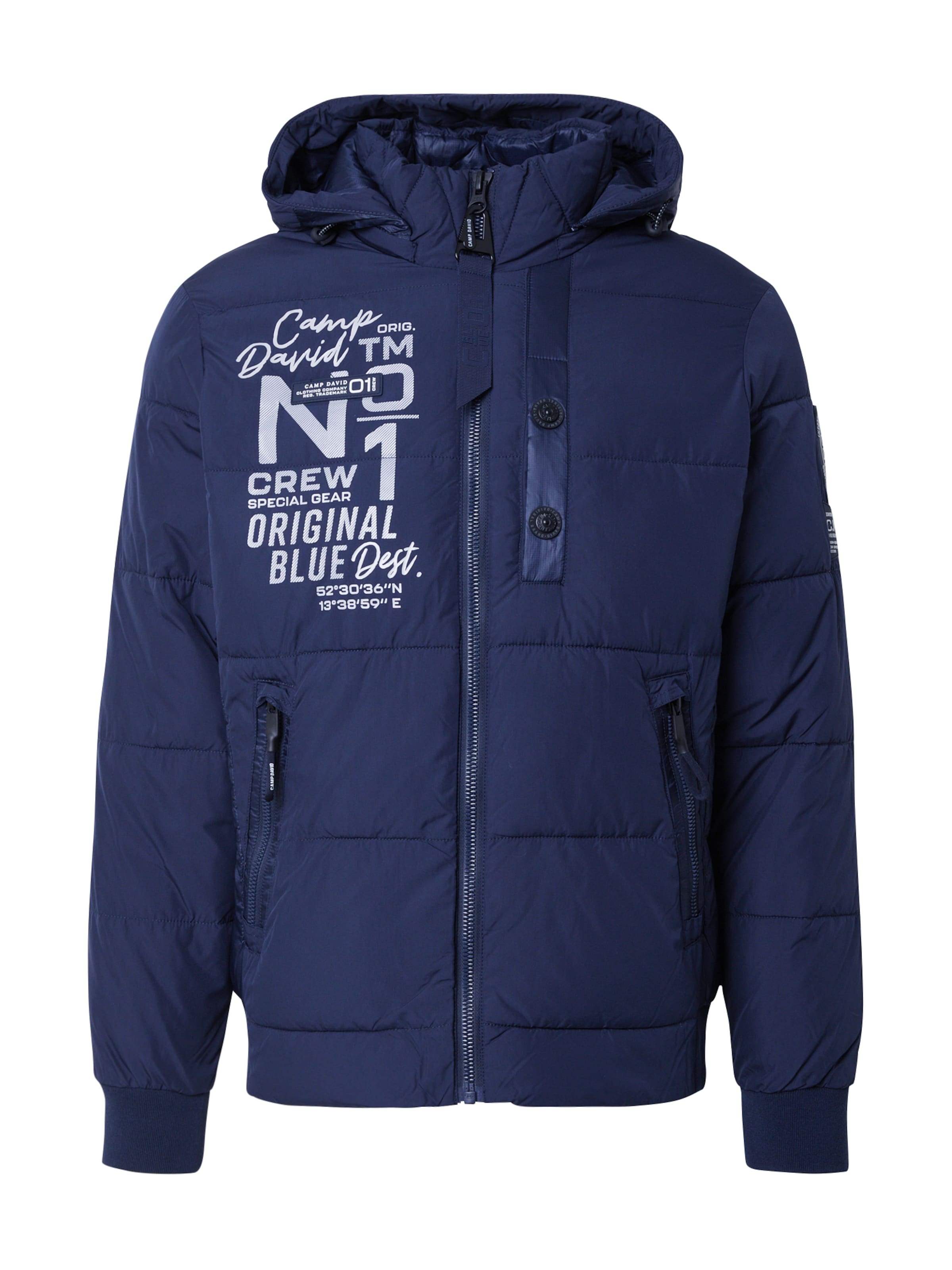 CAMP DAVID Jacke in Blau: Vorderseite