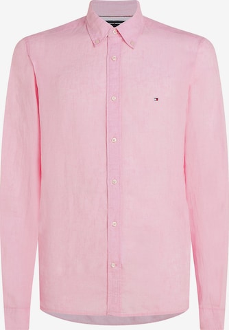 TOMMY HILFIGER Button Up Shirt in Pink: front