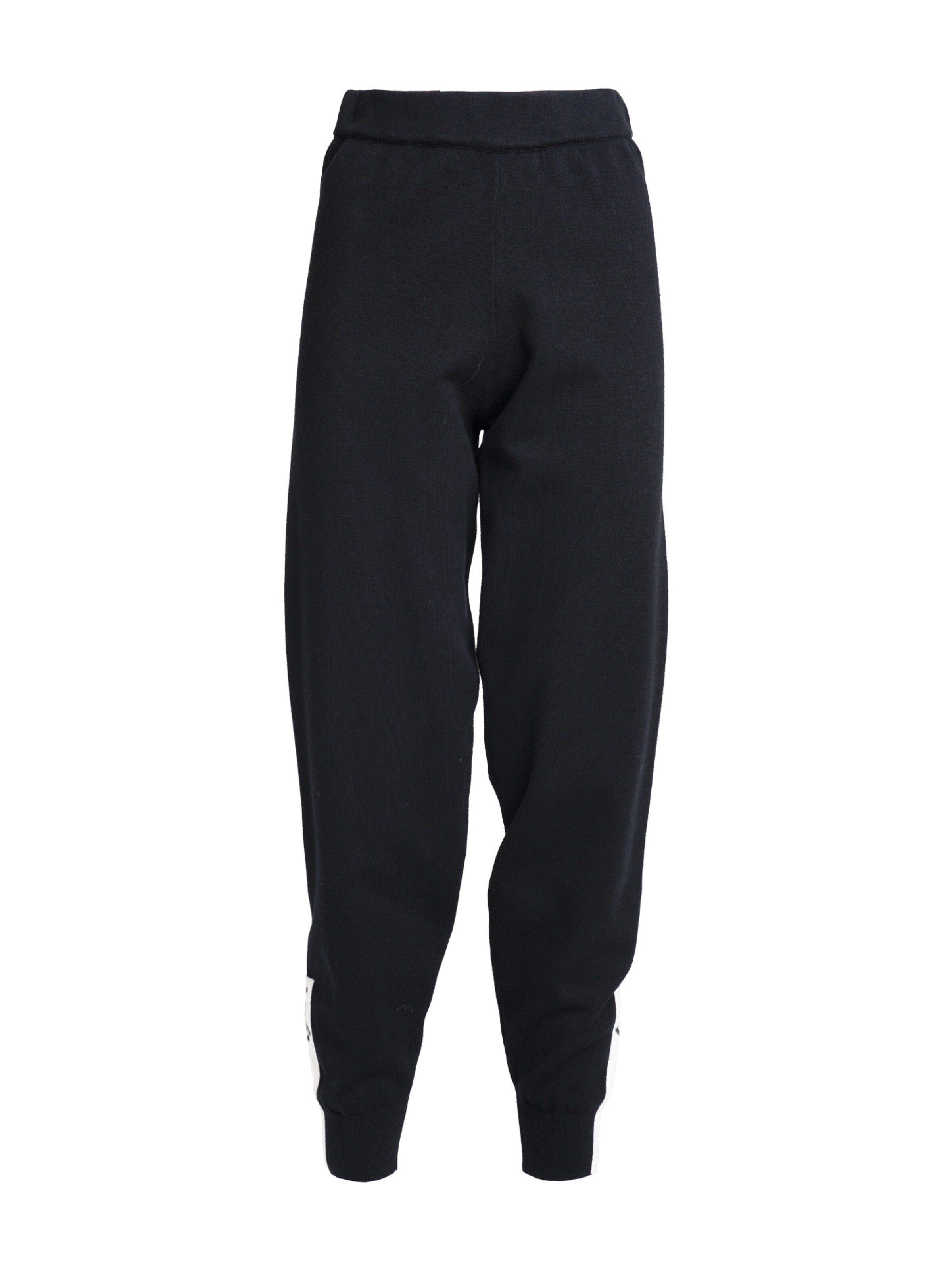 Influencer Tapered Trousers in Black: front