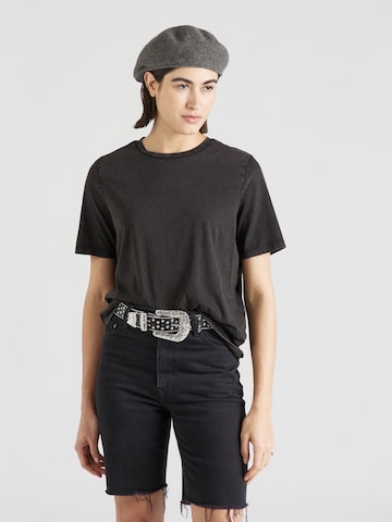 ONLY - Camiseta en negro: frente