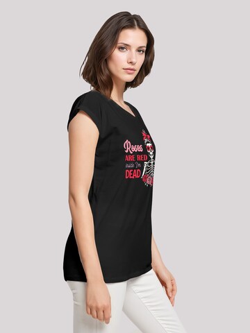 F4NT4STIC Shirt 'Anti Valentinstag Roses Are Red' in Black