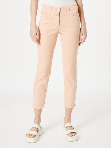 GERRY WEBER Slimfit Jeans 'Best4me' i orange: framsida