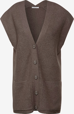 CECIL Vest in Brown: front