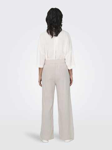 ONLY Wide leg Broek in Grijs