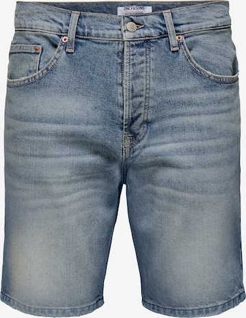 Only & Sons Regular Jeans 'ONSEdge' in Blauw: voorkant