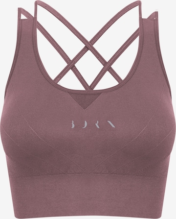 Born Living Yoga Sporttop ' Keren ' in Roze: voorkant