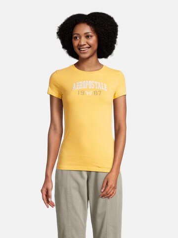 T-shirt 'JKI ARCH 1987 BTTRFLY' AÉROPOSTALE en jaune : devant