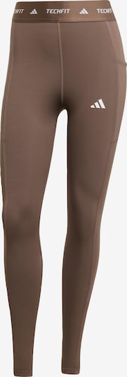 ADIDAS PERFORMANCE Sportske hlače 'Stash' u moka smeđa / bijela, Pregled proizvoda