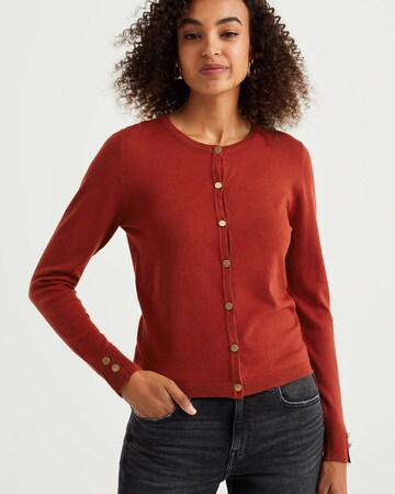 WE Fashion Knit cardigan in Red: front