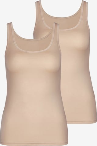 Maglietta intima di CALIDA in beige: frontale