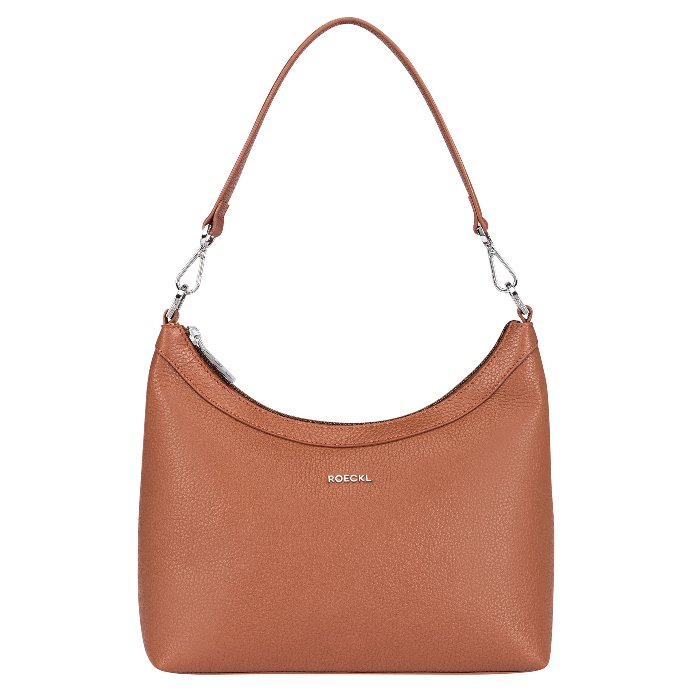 Roeckl Tasche 'DIANA SCHULTERTASCHE GRAINED SMALL' in camel / cognac / hellbraun, Produktansicht