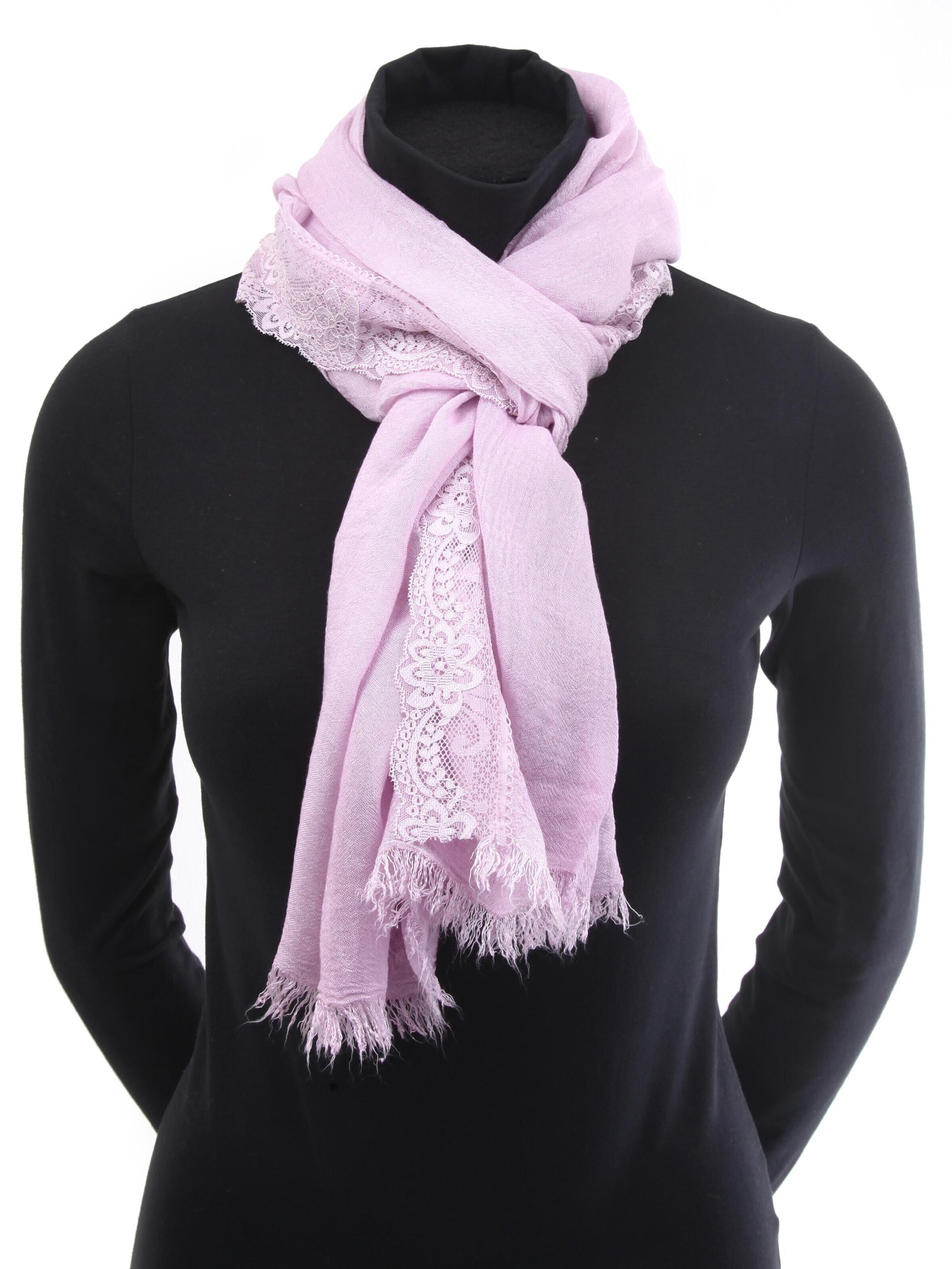 COLLEZIONE ALESSANDRO Scarf 'Elsa' in Purple: front