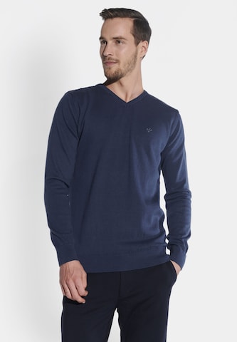 Pull-over Steffen Klein en bleu : devant