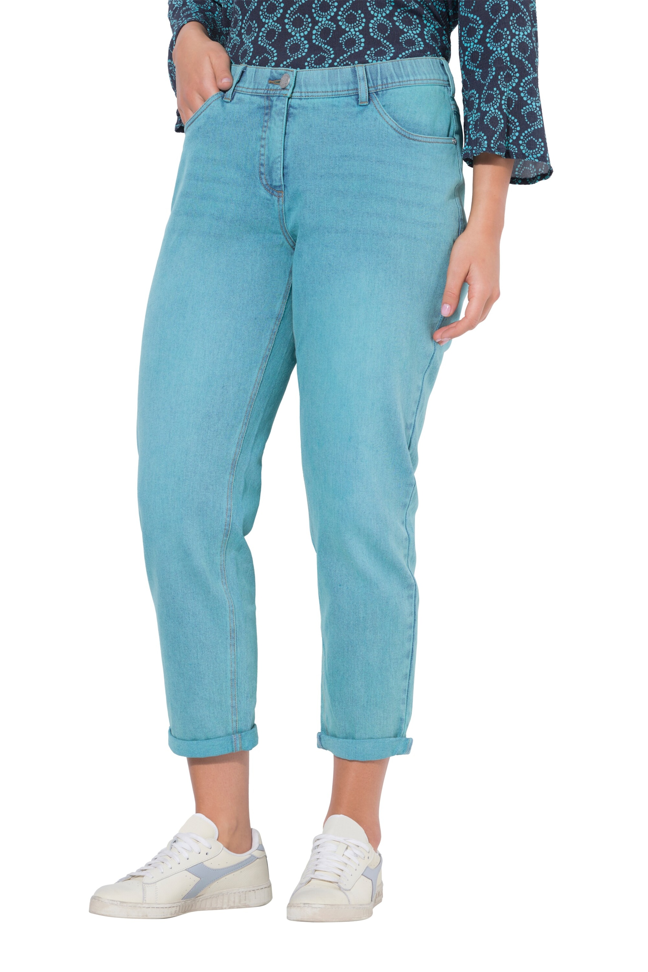 Ulla Popken Regular Jeans in Blau: Vorderseite