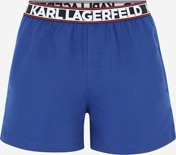 Pantaloncini da bagno di Karl Lagerfeld in blu: frontale