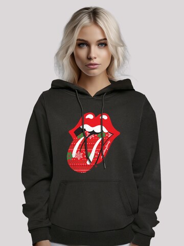 Veste de survêtement 'The Rolling Stones' F4NT4STIC en noir : devant