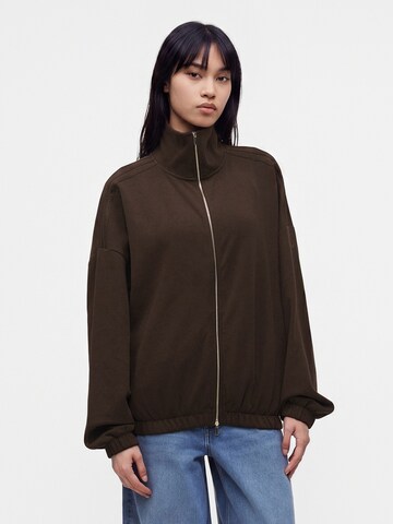 ADIDAS ORIGINALS Sweat jacket in Brown: front