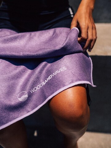 woodsandwaves Towel in Purple