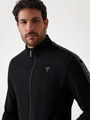 GUESS - Sudadera con cremallera 'Z2YQ12K6ZS1' en negro
